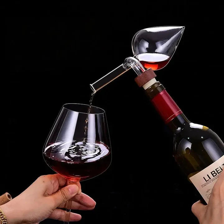 Aerador de Vinho em Vidro com Decantação Instantânea