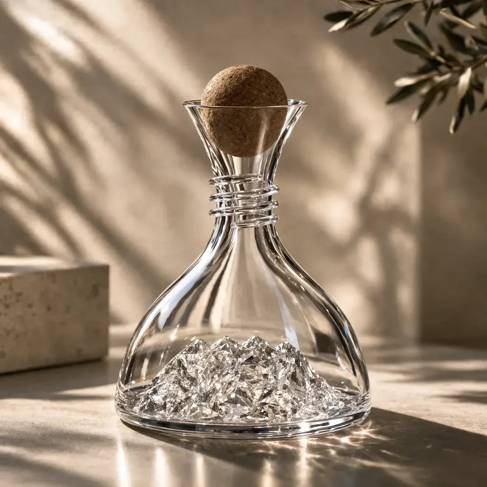 Decanter de Vinho Cristal com Tampa